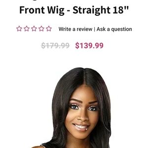 Sensationnel 12A HD LACE WIG STRAIGHT 18″ Natural Black 100% Virgin Human hair